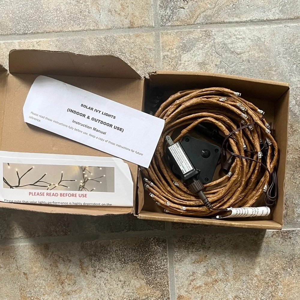 Free People Solar Ivy Branch Lights NIB
